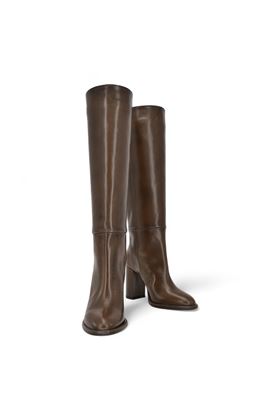 Stivale donna in pelle colore testa di moro. LES AUTRES | 2461-PELLE CAFFÈ